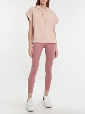 Varley Plains Hoodie Ribbed Hoodie in Pink Size Small
